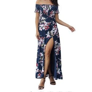 NWT Floral Off The Shoulder Dress